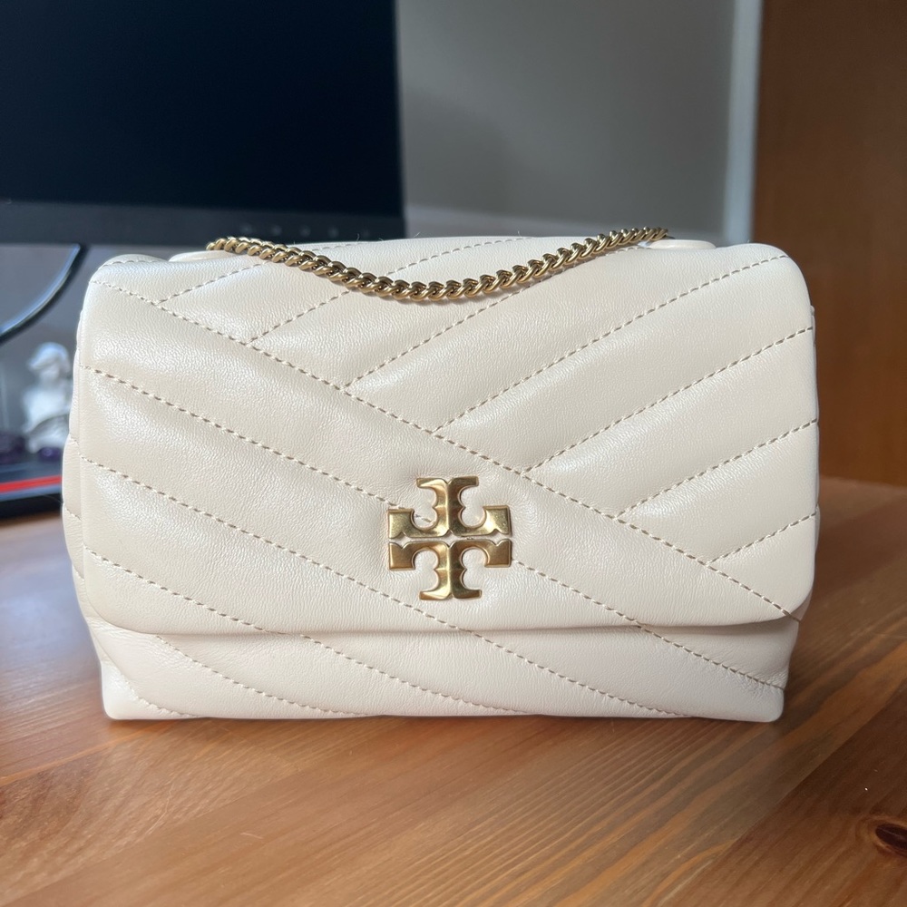 Tory Burch Kira Chevron Mini Bag - New Cream Color